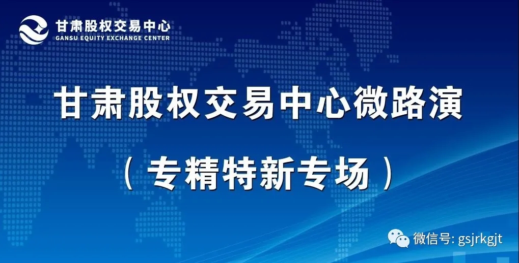 甘肅股權(quán)交易中心首次云路演項(xiàng)目融資推介會(huì)成功舉辦